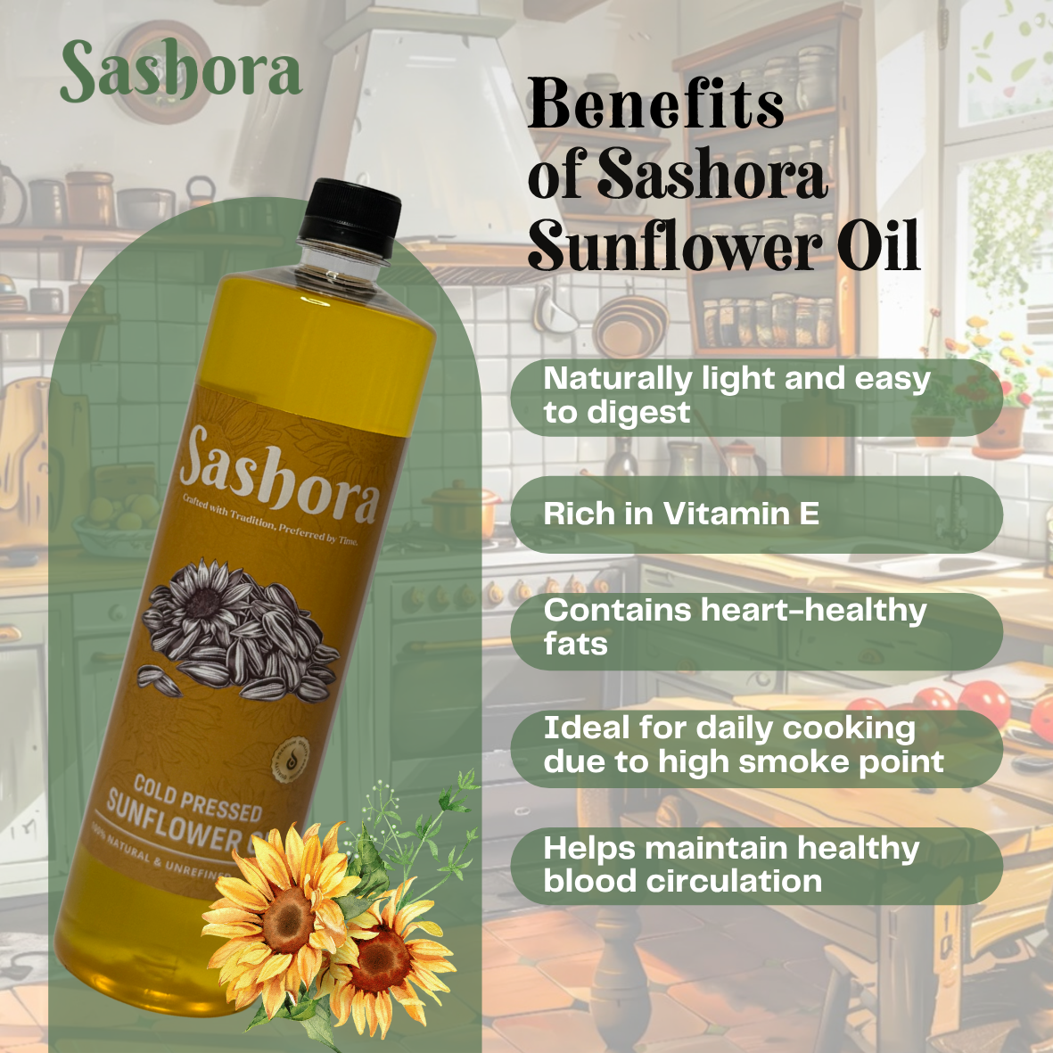 Sunflower Cold Pressed Oil